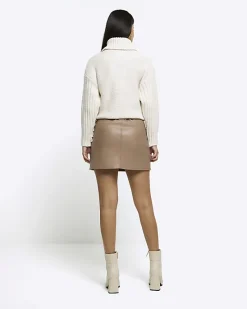 River Island faux leather mini skirt< Skirts