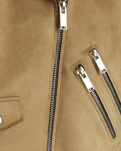River Island faux suede Biker Jacket< Coats & Jackets