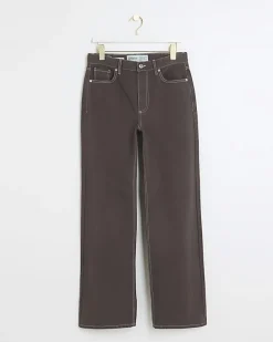 River Island high waisted relaxed straight fit jeans< Jeans