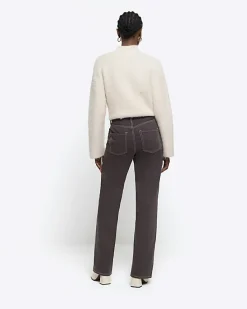 River Island high waisted relaxed straight fit jeans< Jeans