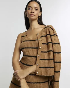 River Island knit stripe bodycon midi dress set< Dresses