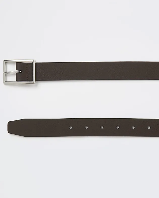 River Island leather buckle belt< Essentials