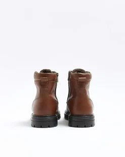 River Island leather padded collar boots< Essentials