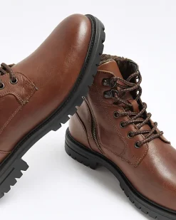 River Island leather padded collar boots< Essentials
