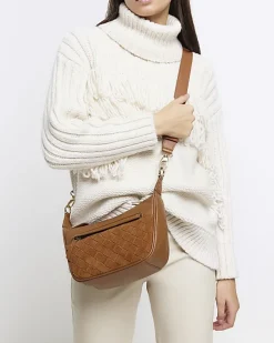 River Island leather weave cross body bag< Bags, Purses & Luggage