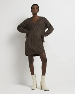 River Island long sleeve jumper mini dress< Dresses