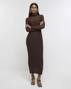 River Island mesh bodycon maxi dress< Dresses