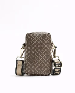 River Island monogram phone holder bag< Bags, Purses & Luggage