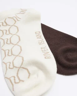 River Island monogram trainer socks multipack< Socks & Tights
