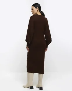 River Island plait jumper midi dress< Dresses