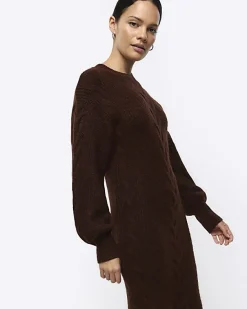 River Island plait jumper midi dress< Dresses