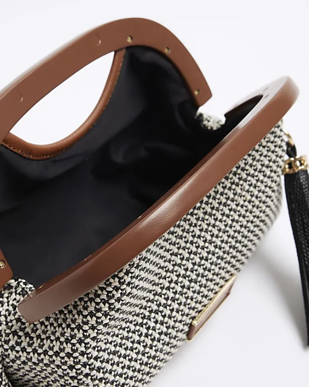 River Island raffia clutch bag< Bags, Purses & Luggage