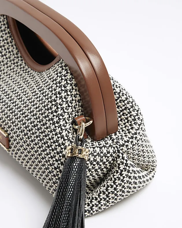 River Island raffia clutch bag< Bags, Purses & Luggage
