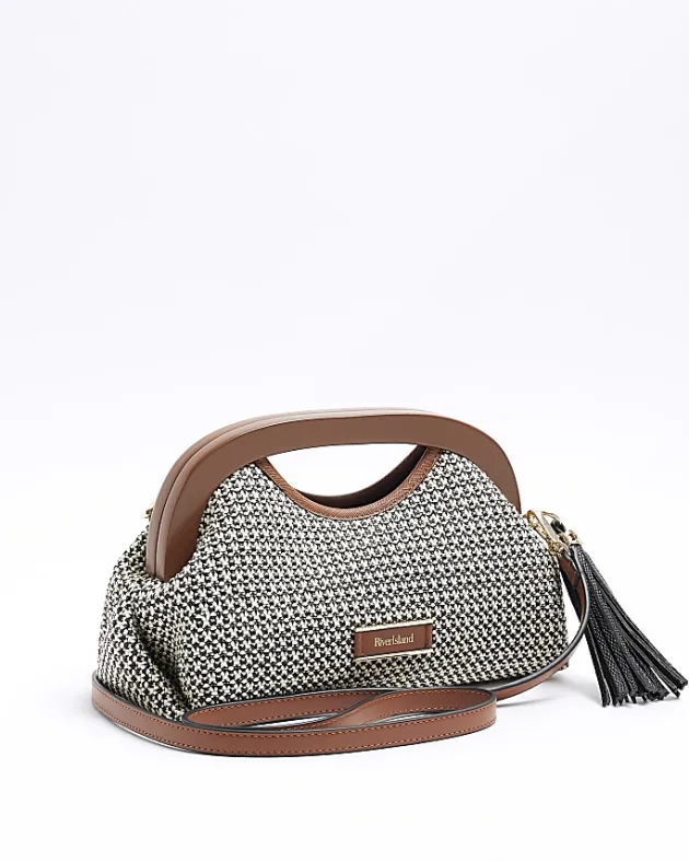 River Island raffia clutch bag< Bags, Purses & Luggage