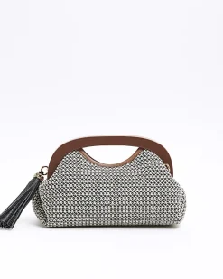River Island raffia clutch bag< Bags, Purses & Luggage