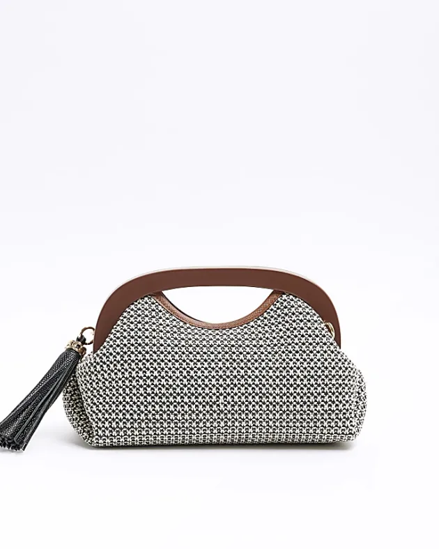 River Island raffia clutch bag< Bags, Purses & Luggage
