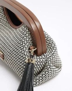 River Island raffia clutch bag< Bags, Purses & Luggage