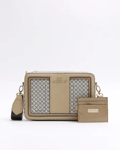 River Island RI monogram boxy cross body bag< Bags, Purses & Luggage