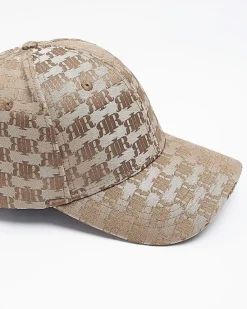 River Island RI monogram jacquard cap< Accessories