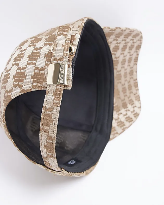 River Island RI monogram jacquard cap< Accessories