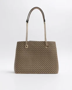 River Island RI monogram pocket tote bag< Bags, Purses & Luggage