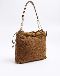 River Island suede weave slouch tote bag< Bags, Purses & Luggage