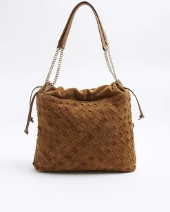 River Island suede weave slouch tote bag< Bags, Purses & Luggage