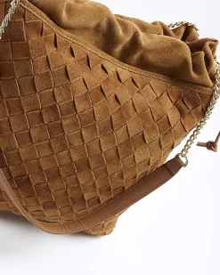 River Island suede weave slouch tote bag< Bags, Purses & Luggage