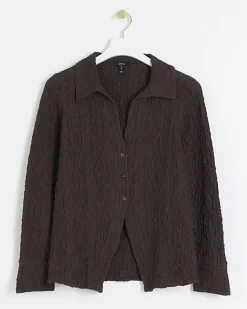 River Island textured long sleeve shirt< Co-ord Sets