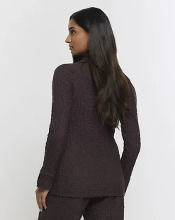 River Island textured long sleeve shirt< Co-ord Sets