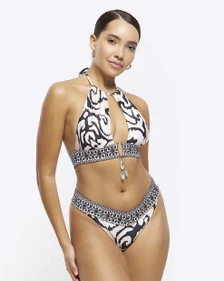 River Island abstract brief bikini bottoms< Swimwear & Beachwear