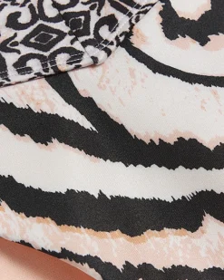 River Island abstract brief bikini bottoms< Swimwear & Beachwear