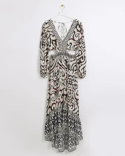 River Island abstract cut out beach maxi dress< Swimwear & Beachwear