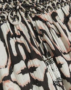 River Island abstract wide leg beach trousers< Trousers