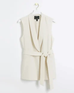 River Island Belted Longline Waistcoat< Suits & Tailoring