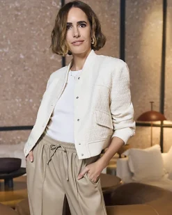 River Island Boucle Tailored Bomber Jacket< Coats & Jackets