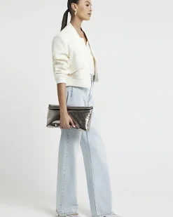 River Island Boucle Tailored Bomber Jacket< Coats & Jackets