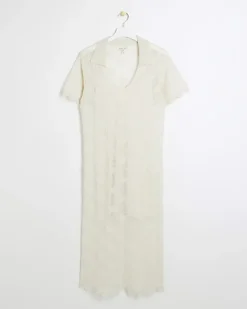 River Island crochet beach midi dress< Swimwear & Beachwear