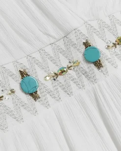 River Island embellished plunge jumpsuit< Swimwear & Beachwear