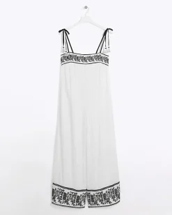 River Island embroidered bandeau jumpsuit< Swimwear & Beachwear