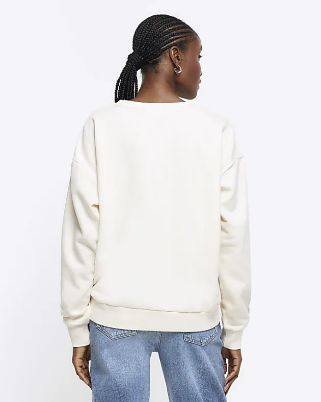 River Island floral graphic sweatshirt< Loungewear
