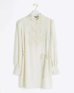 River Island floral tie waist shift mini dress< Dresses