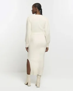 River Island knit belted jumper midi dress< Dresses