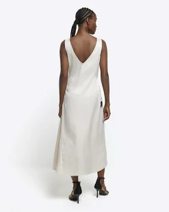 River Island lace trim slip midi dress< Dresses