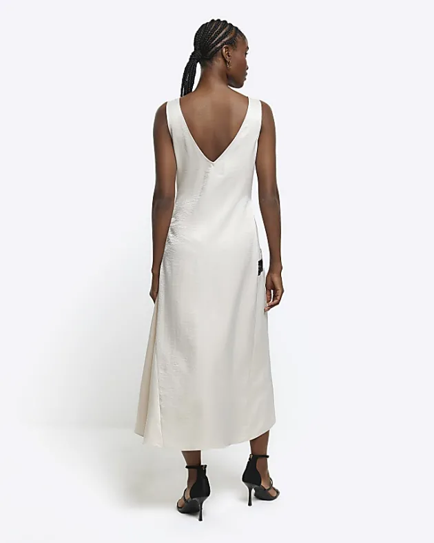 River Island lace trim slip midi dress< Dresses
