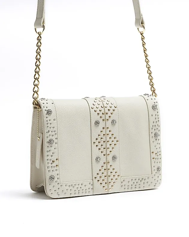 River Island leather studded cross body bag< Bags, Purses & Luggage
