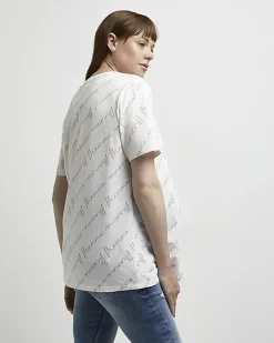 River Island maternity t-shirt and babygrow set< Maternity
