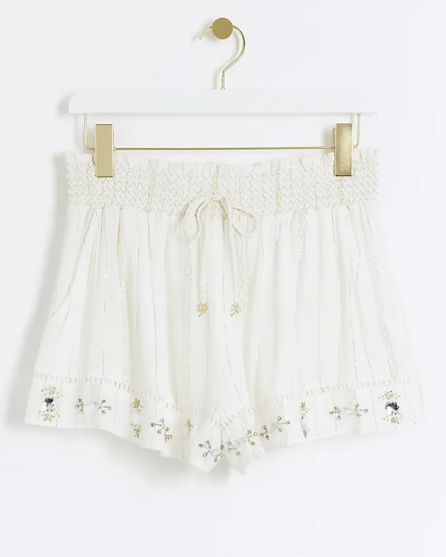 River Island metallic stripe beach shorts< Swimwear & Beachwear