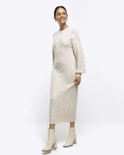 River Island plait jumper midi dress< Dresses