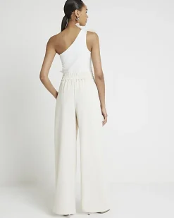 River Island pleated wide leg trousers< Trousers
